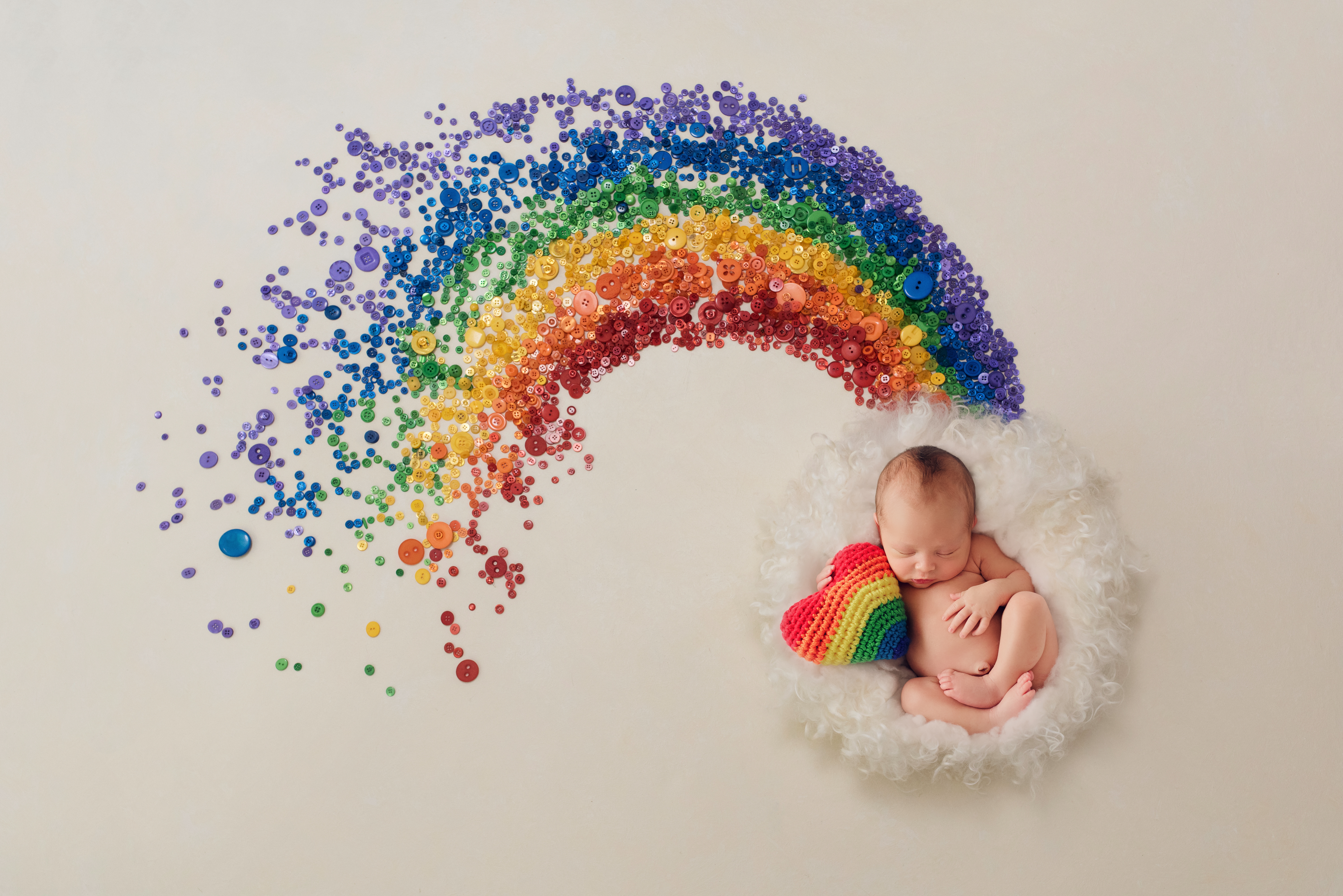 Our (rainbow) Newborn Shoot